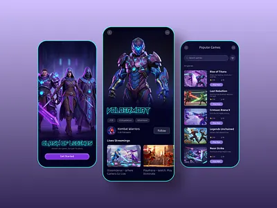Gaming App UX/UI Design appdesign appui cleanui darkmodeui gaming gaming app minimaldesign mobile app mobile app ui mobileappdesign mobiledesign mobileux uidesign uiux uiuxdesign userexperience userinterface webdesign website design