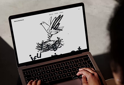 psychologist elena borisova website animation branding design illu illustration site typography web website