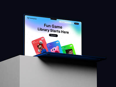 Gaming Website UI/UX Design app design figma gaming graphic design landing page product design ui ux web design website