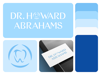 Dr Howard Abrahams | Dentistry Logo Design brand identity branding brandmark businesslogo clinic logo design dental dental clinic logo dentist dentistry dentistry logo elegant graphic design kashif ali samo logo logomark logotype modern tooth visual identity wordmark