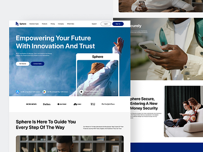 Finance Landing Page Design account branding clean design finance fireart landing layout logo money page ui ux web