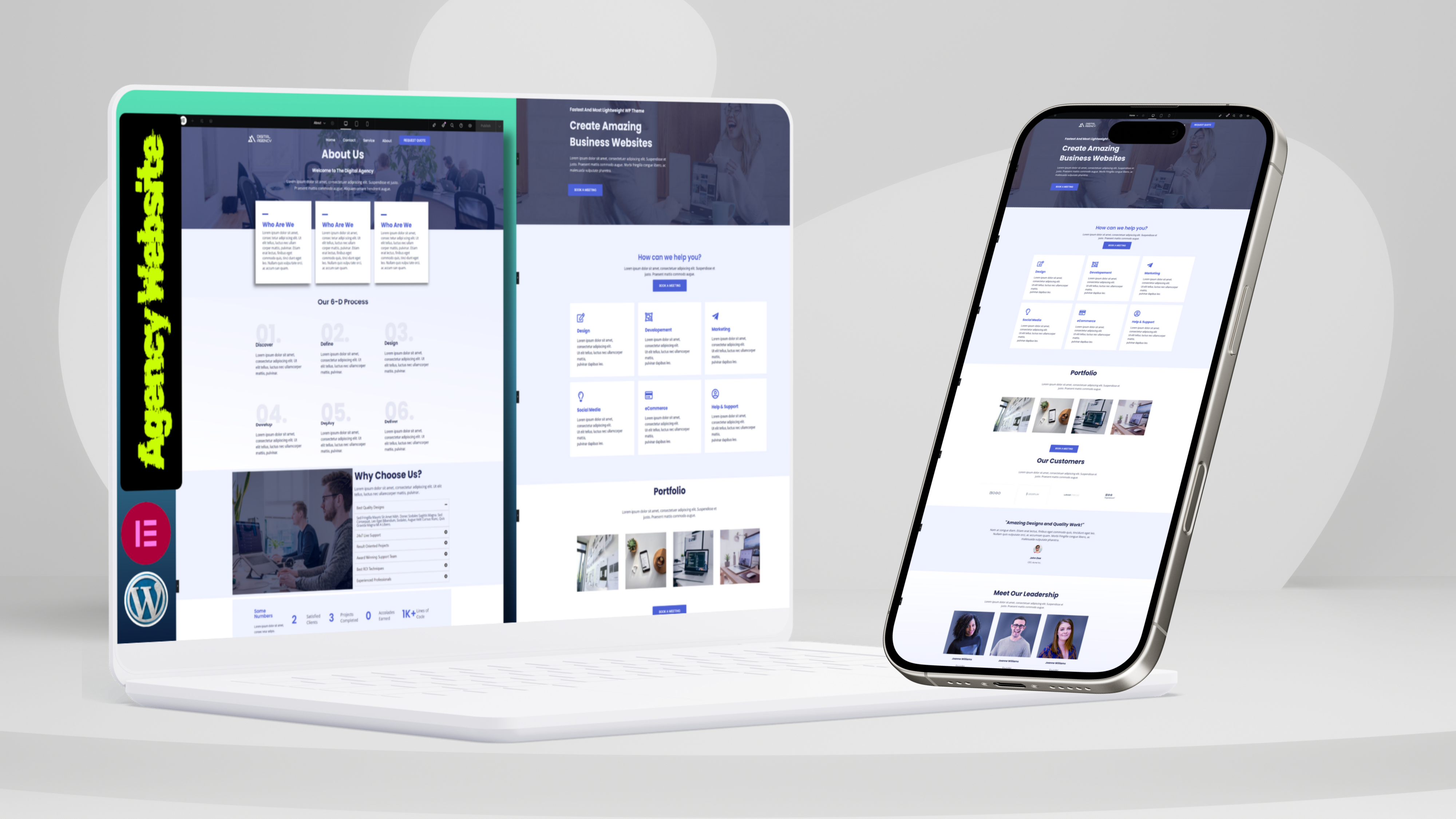 Example of I Will Build Agency Website In Word Press
