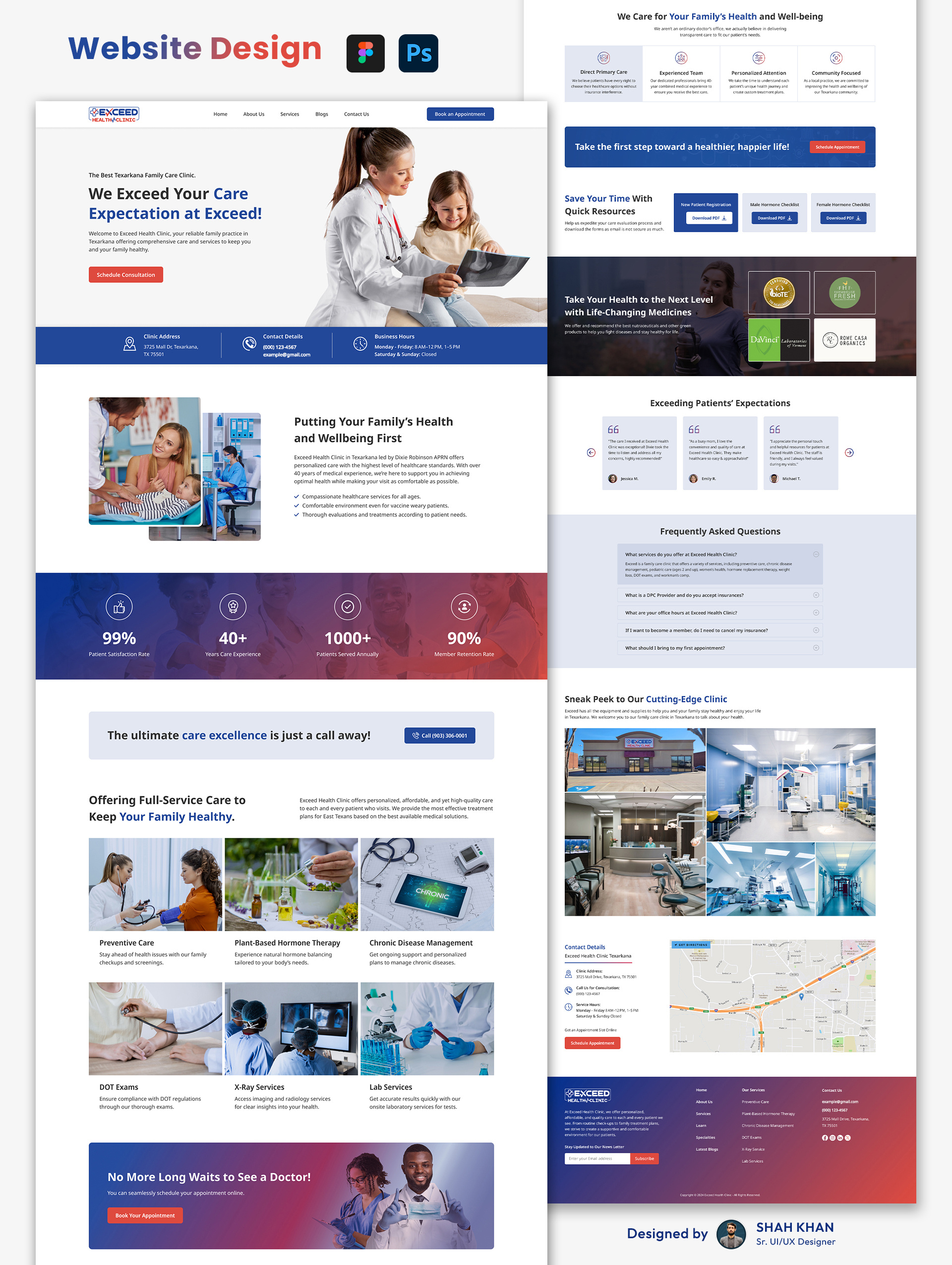 Example of Website Design (5 Pages)