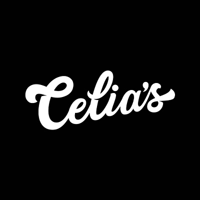 Lettering Logo - Celia's business logo company logo creative graphic design hand drawn hand lettering lettering lettering logo logo logo design logotype text logo typography typography logo