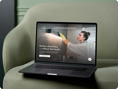 єКлінінг | Cleaning Company Website branding cleaning website identity landing landing page logo ui ui ux web design website