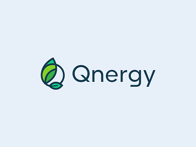 Qnergy Logo Design abstract logo branding brandmark design energy environment green growth logo lettermark logo logodesign logotype minimalist logo modern logo nature logo q renewable logo sustainable visual identity