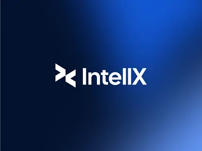 INTELLX - LOGO DEISGN a logo branding connection design graphic design identity illustration logo logo design logos logotype startup logo tech ui z logo