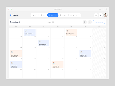 Doctor Appointment Booking appointment appointment dashboard design artxis artxis design agency calendar dashboard design dashboard dashboard design doctor dashboard doctor dashboard design doctor online booking healthcare dashboard hospital medical dashboard patient pharmacy product design ui design web design website design well ness design