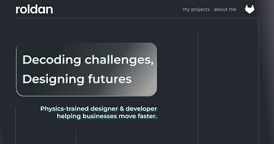 Hero Section - Consulting Portfolio Website consulting hero hero section landing page portfolio