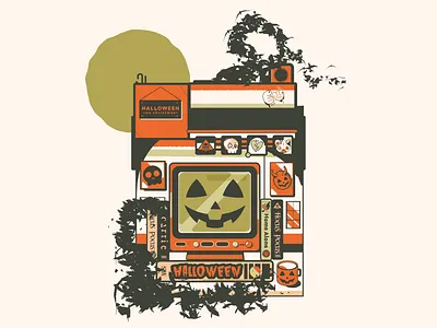 90s Style Retro Halloween illustration 90s vhs tapes funny halloween halloween characters halloween movies vhs halloween png halloween vhs tapes halloweentown png pumpkin spice retro scary season