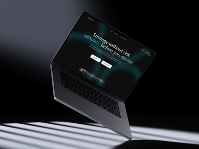 A saas's landing page design ui