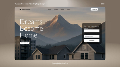 BlueOak Properties — Real Estate Landing Page Design 🏡