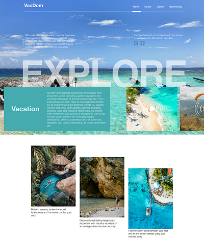VacDom airbnb app graphic design hotel management realstate resort ui ux web website