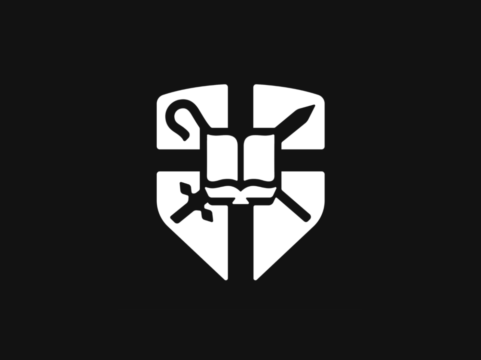 Covenant ✦ Logo bible blessed christ christian christianity covenant cross god holy illustration logo logodesign logotype protection redesign sacred shepherd shield staff sword