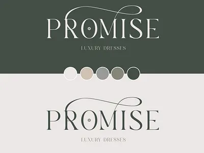 PROMISE dresses logo branding graphic design logo