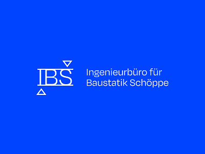 IBS branding architect architecture blue brand branding clean color design engineering graphic design logo minimal minimalist modern shape triangle vector wordmark