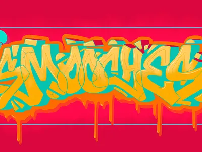 Smooches branding design digital art fresco graffiti graphic design graphic designer illustration logo ui