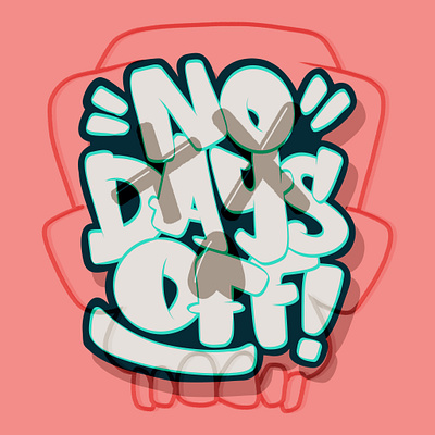 No Days Off branding design digital art fresco graffiti graphic design graphic designer illustration logo ui