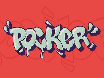 Pocker branding design digital art fresco graffiti graphic design graphic designer illustration logo ui