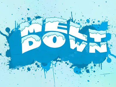 Melt Down branding design digital art fresco graffiti graphic design graphic designer illustration logo ui