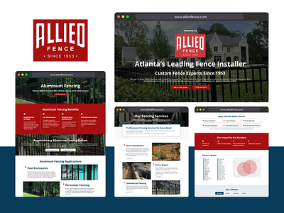 Allied Fence ui ux web design web development