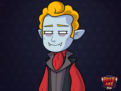 Bite ME: Character design #4 2d art character design cute flat illustration nft vampire vector