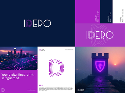 IDERO Cyber Security Company Logo Design branding cyber security graphic design illustration illustrator logo logo design photoshop