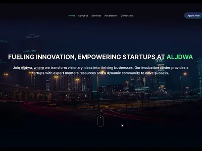 Aljdwa Landing Page agency website animation company website home page landing page design landing page development modern landing page product design saas ui uiux user experience web web design website design