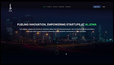 Aljdwa Landing Page agency website animation company website home page landing page design landing page development modern landing page product design saas ui uiux user experience web web design website design