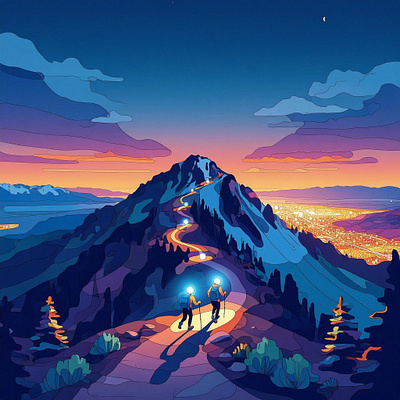Trail Running the Wasatch Mountains – Utah Illustration illustration mountain art mountain running outdoor art outdoor drawing running running art salt lake city salt lake city artist trail running travel art utah utah art utah artist utah illustrator utah outdoors wasatch mountains