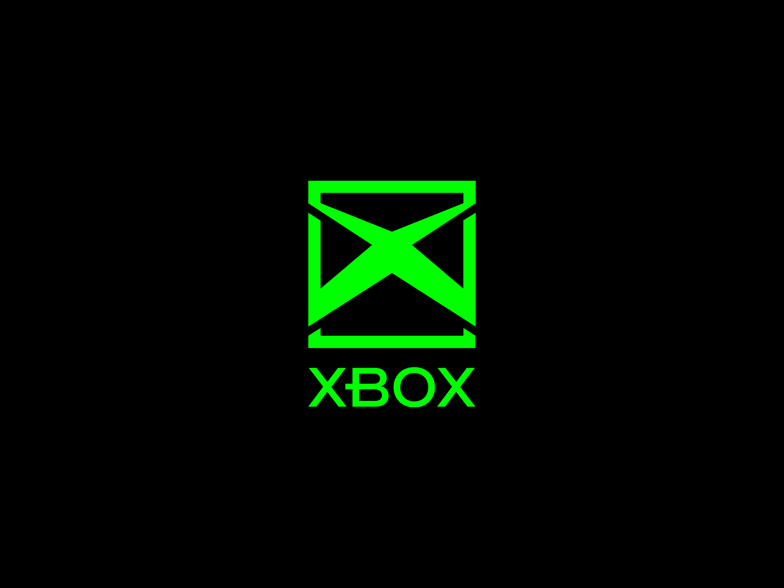 Xbox Logo Concept black box computers cube gamer gaming green microsoft pc video games x xbox