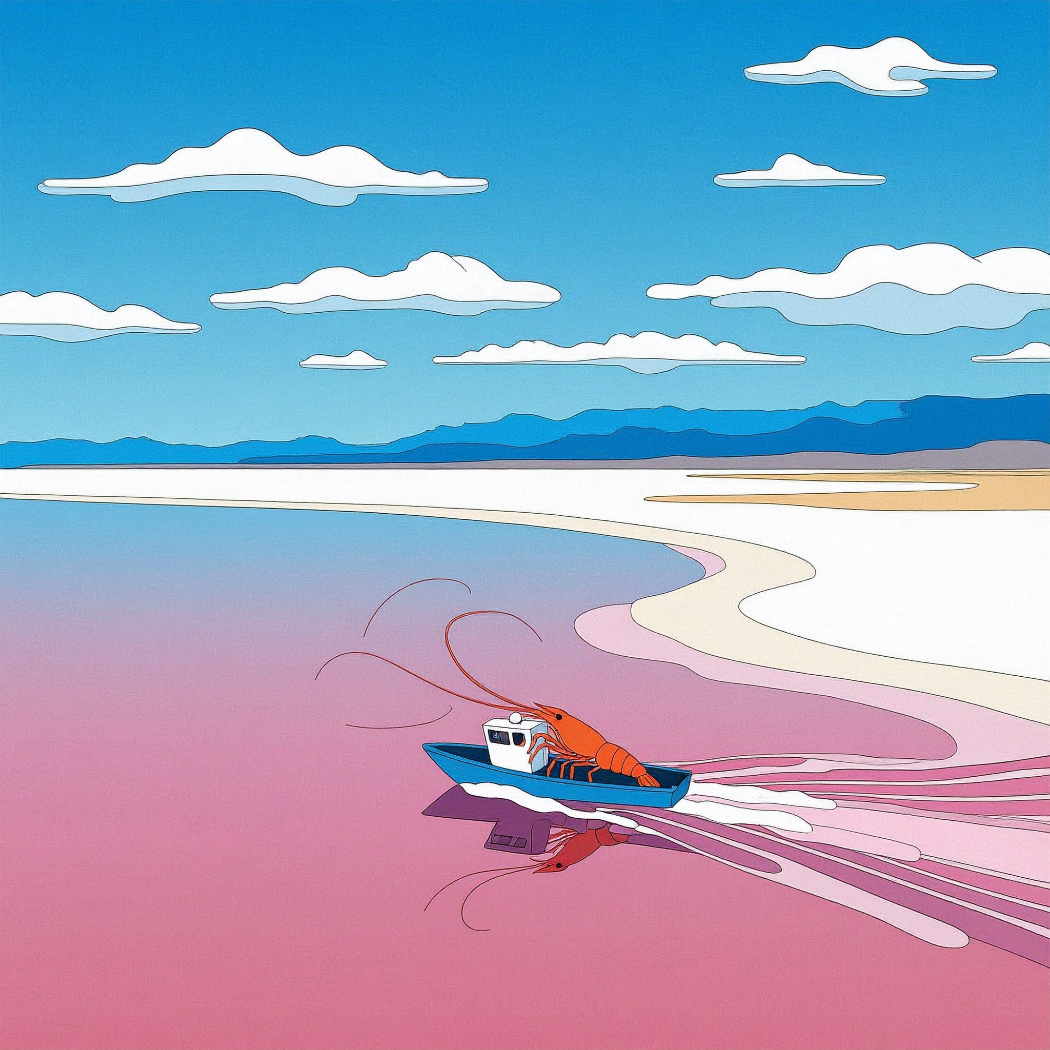 Great Salt Lake, Utah – Brine Shrimp Ecosystem Illustration art as activism bird migration brine shrimp great salt lake lake lake ecosystem salt lake save the great salt lake shrimp shrimp farming utah utah art utah artist utah illustration wildlife art