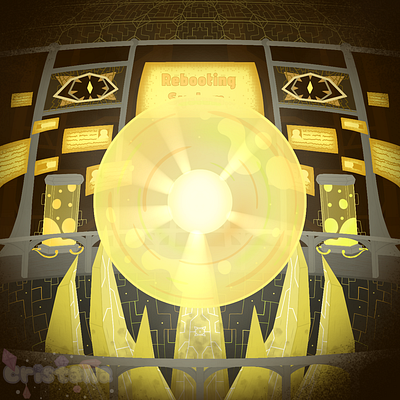 Core's data laboratory art background digital art fantasy illustration sci fi underground