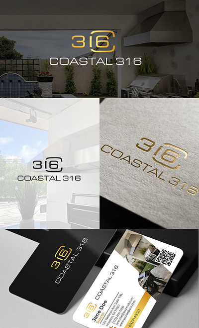 coastal 316 branding logo logo design minimalist minimalist logo modern modern logo