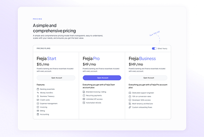 Pricing Section finance fintech pricing section