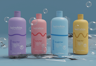 Minimalist Label and Packaging Design for HAIRWHIM branding graphic design label design labeldesign minimalist packaging packaging and label design packaging design packagingdesign