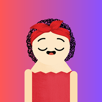 Illustration bandana lady design graphic design illustration vector