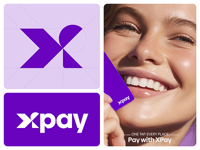 Xpay Logo bank brand branding card cashback digital wallet identity logo logo design logos logotype money p payment qr pay startup transections wallet xlogo xpay