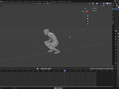 back flip! 3d animation blender