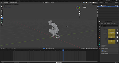 back flip! 3d animation blender