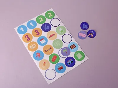 Colorful Multi-Design Matte Sticker Sheets sticker sheets