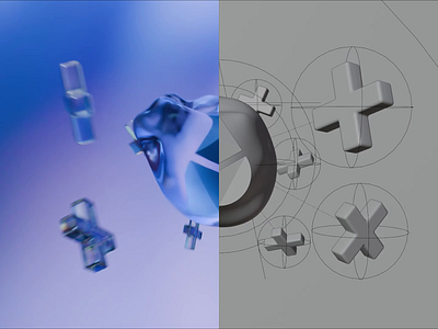 Motion Design Behind the Scenes 3d 3d design 3d motion abstract behind the scenes blue color crypto defi fluid glass gradient liquid motion motion design reflection video video production water wireframe
