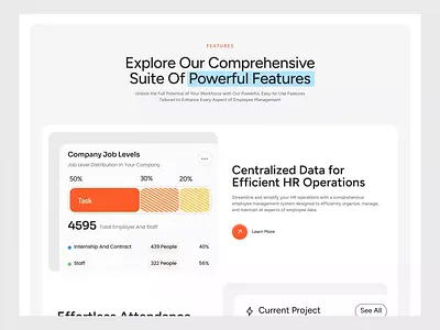 Temta - Employee HR and Project Management animation company dashboard design elementor employee framer hr landing management page platform project saas software task ui webflow website wordpress