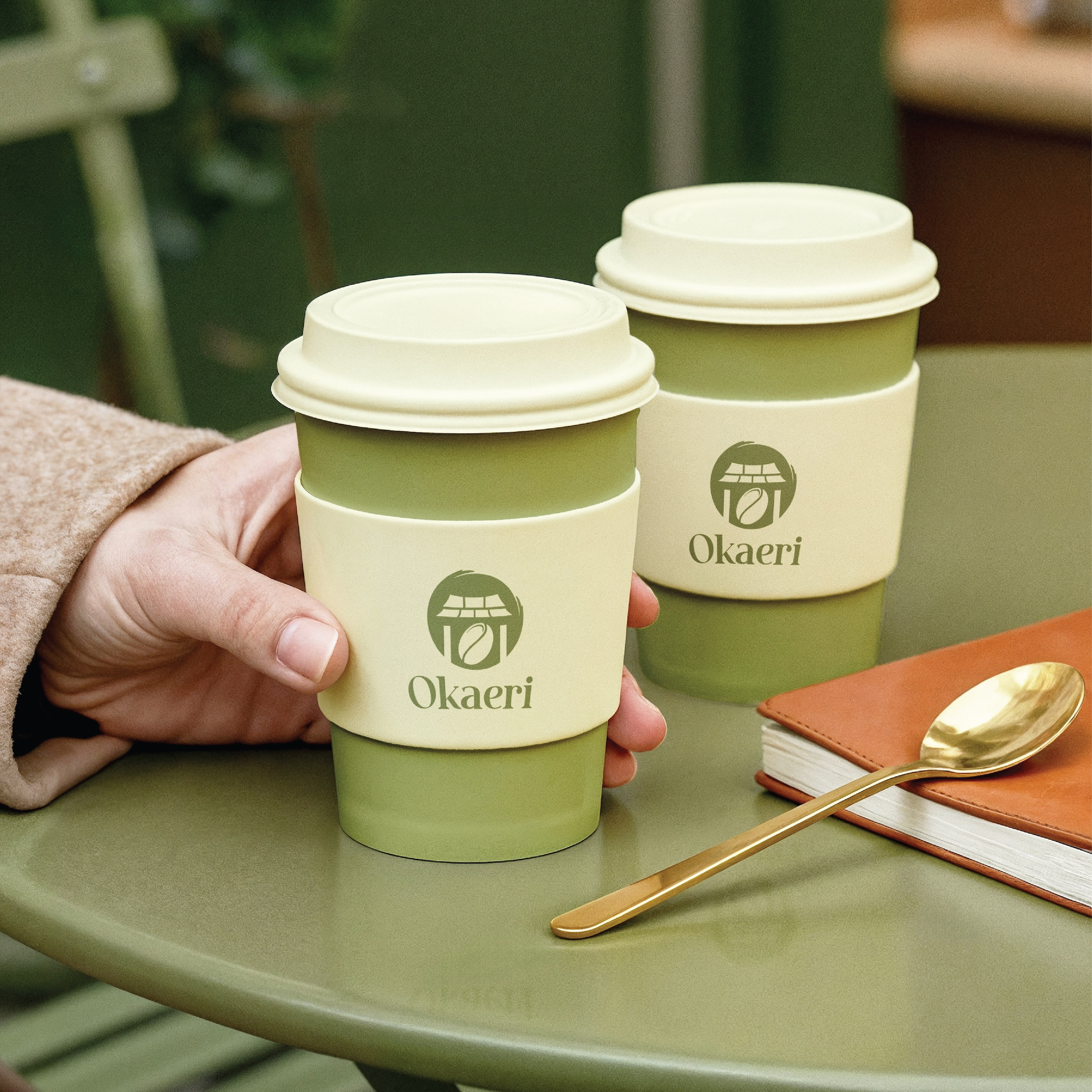 OKAERI BRAND IDENTITY branding design graphic design illustration logo logo design