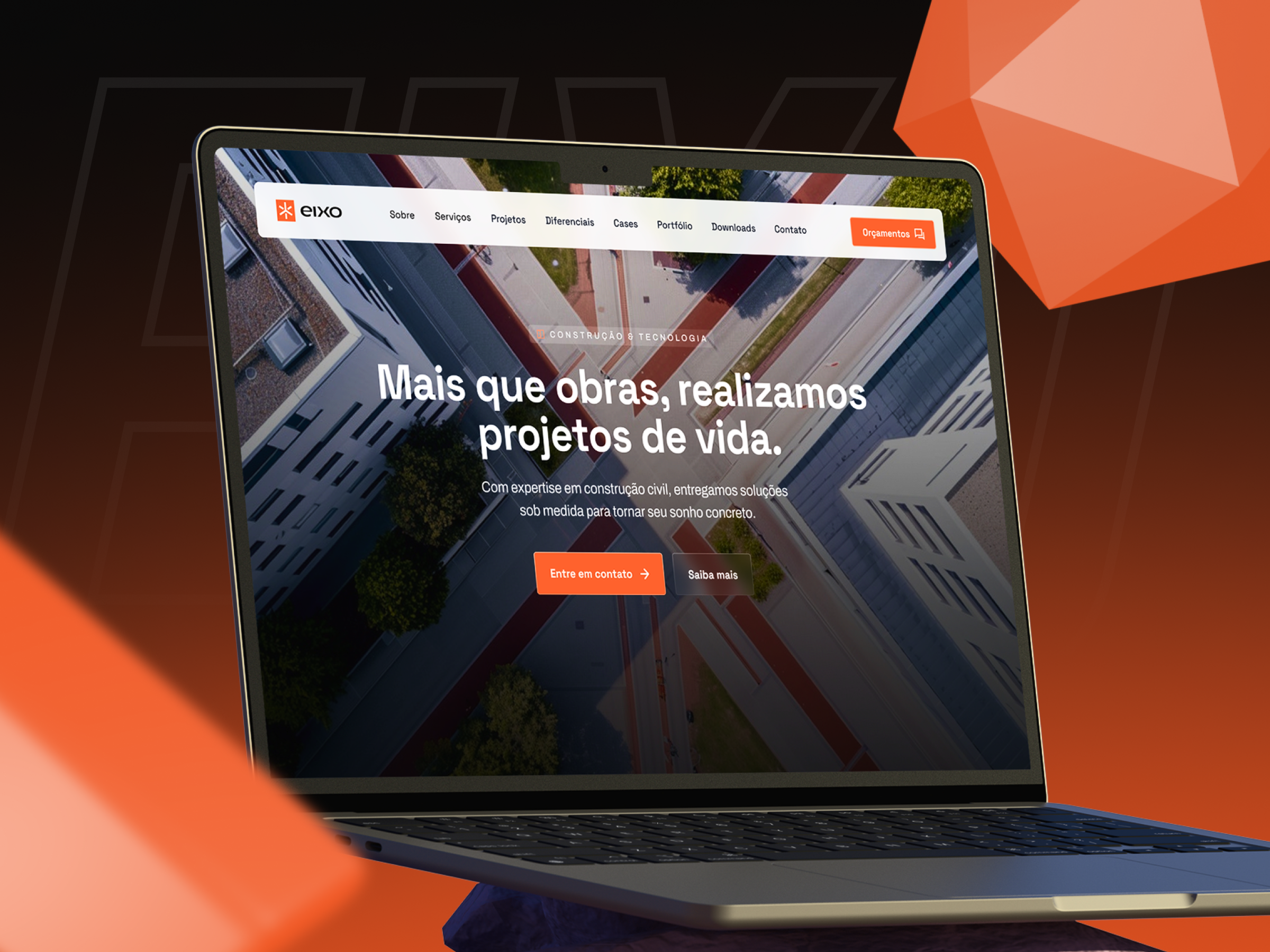 Eixo Landing Page architecture architecture design building design interface landing page product real state services ui user interface webdesign website