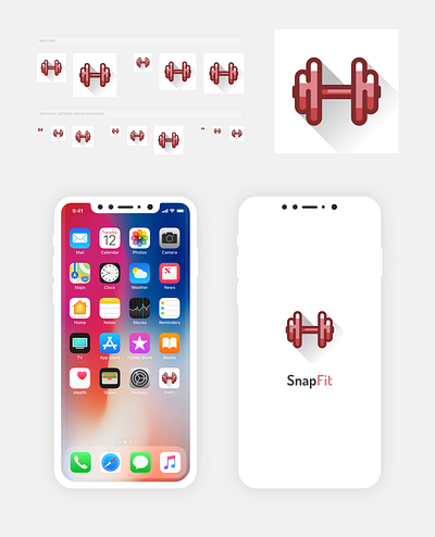 Snapfit.me App Icon app icon branding design figma icon ios logo mobile app ui ui design uxui design