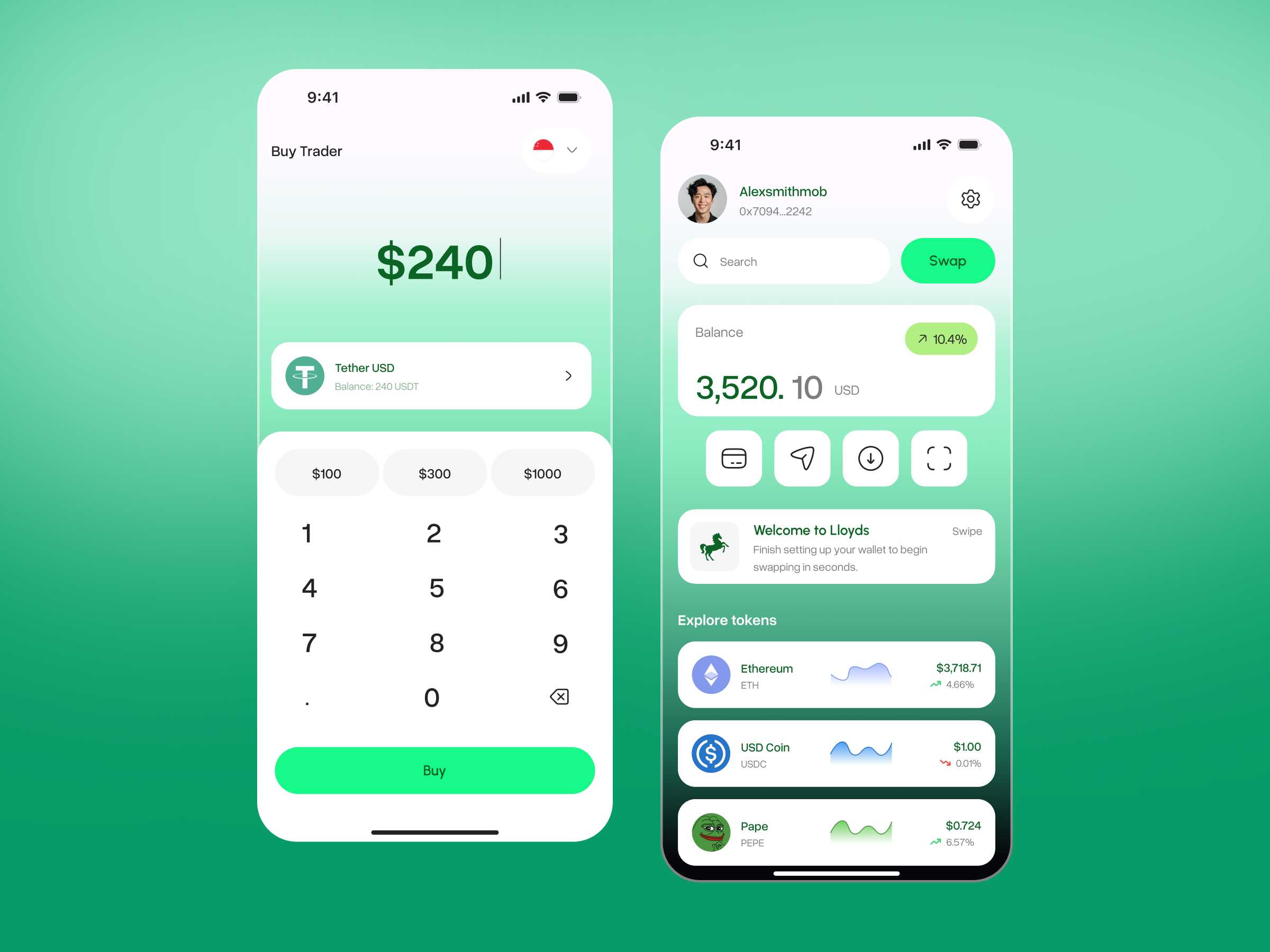 Example of Finance Mobile App UI/UX Design