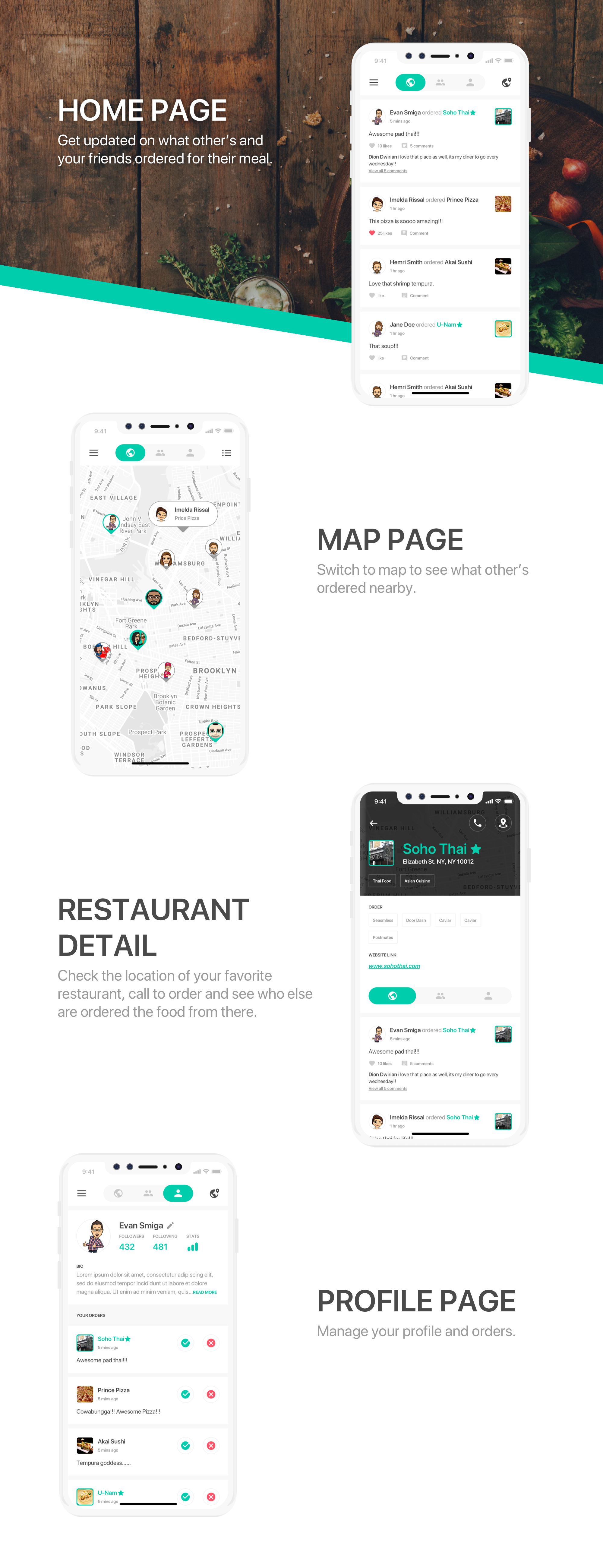 Lunch Table App android design figma ios mobile app ui ui design uxui design
