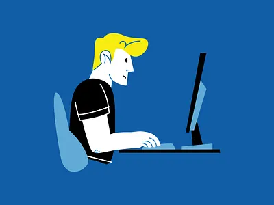 Commission Project: Flat Character Poses in Flat Style branding cartoon character dashboard flat graphic design illustration logo social vector website