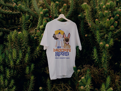Backyard Heroes T-Shirt Design aesthetic branding design graphic design illustration logo logo design vector